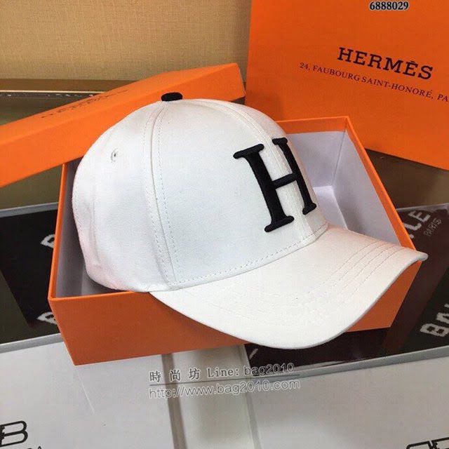 Hermes男士帽子 愛馬仕經典H棒球帽鴨舌帽  mm1029